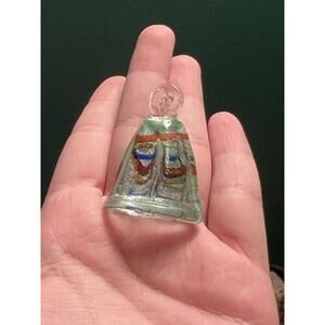Vintage art deco style Italian Marano Venetian art glass Bell Shaped
